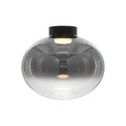 VK Lighting Iori - plafonnier - Ø 40 x 35 cm - 11W LED inclus - noir et gris fumé