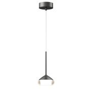 Artdelight Phoenix - lampe suspendue - Ø 11,6 x 208,2 cm - 7W dimmable led inclus - gris mat