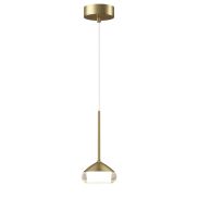 Artdelight Phoenix - lampe suspendue - Ø 11,6 x 208,2 cm - 7W dimmable led inclus - brushed gold