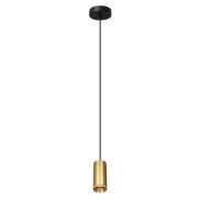 Artdelight Milano - lampe suspendue - Ø 6,5 x 150 cm - or mat