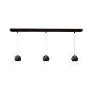 Artdelight Denver - lampe suspendue - 100 x 8,2 x 200 cm - 3 x 7W LED dimmable inclus - noir
