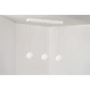 Artdelight Denver - lampe suspendue - 100 x 8,2 x 200 cm - 3 x 7W LED dimmable inclus - blanc