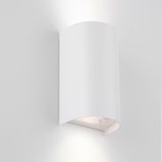 Nova Luce York - applique murale extérieure - 11 x 19,5 x 8,5 cm - IP65 - blanc sablé