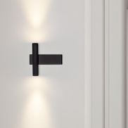 Nova Luce Paron - applique murale - 5,5 x 15 x 15 cm - 6W LED inclus - noir sablé