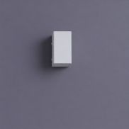 Nova Luce Elio - applique murale extérieure - 7 x 13 x 6,2 cm -  6W LED inclus - IP65 - blanc sablé