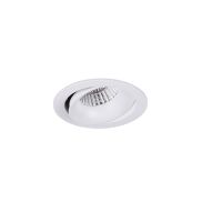 Maxlight Arya Tilted - spot encastré - Ø 104 mm, Ø 92 mm encastré - 8W LED dimmable inclus - blanc