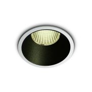 ONE Light COB Dark Light Range - spot à encastrer - Ø 73 mm, Ø 67 mm encastré - 12W LED dimmable inclus - blanc - couleur de lumière blanc chaud