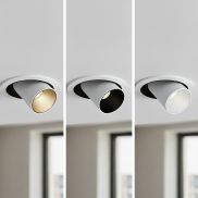 ONE Light Recessed COB - spot encastré avec 3 réflecteurs inclus - Ø 136 mm - Ø d’encastrement 120 mm - LED dimmable 12W incl. - blanc