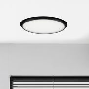 Nova Luce Perfect Profile Trimless - spot encastré - Ø 600 mm, 670 mm encastré - 40W LED dimmable inclus - 3000K - noir