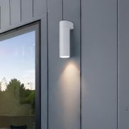 Nova Luce Lusy - applique murale extérieure - Ø 5 x 20 x 7 cm - 5W LED inclus - IP65 - blanc sablé