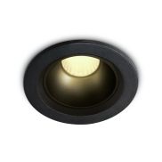 ONE Light Retro Dark Light Range - spot à encastrer - Ø 75 mm, Ø 65 mm encastré - 7W LED inclus - noir