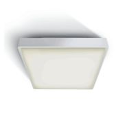 ONE Light LED Plafo Outdoor Square - plafonnier d'extérieur - 22,1 x 22,1 x 5,7 cm - 16W LED inclus - IP65 - blanc