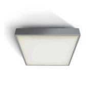 ONE Light E27 Plafo Outdoor Square - plafonnier extérieur - 29,5 x 29,5 x 10,5 cm - IP65 - gris