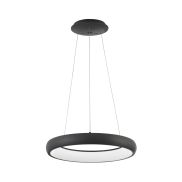 Nova Luce Albi - lampe suspendue - Ø 41 x 120 cm - 32W LED dimmable inclus - noir sable
