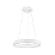 Nova Luce Albi - lampe suspendue - Ø 41 x 120 cm - 32W LED dimmable inclus - blanc sable