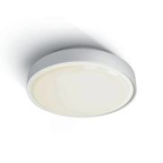 ONE Light LED Plafo Outdoor Round - plafonnier d'extérieur - Ø 26 x 7,5 cm - 16W LED inclus - IP65 - blanc - couleur de lumière blanc chaud