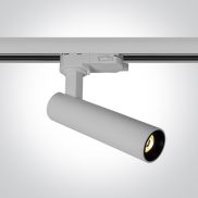 ONE Light COB Compact Cylinder Range - spot sur rail - 13,3 x 3,3 cm - 9W dimmable LED inclus - blanc