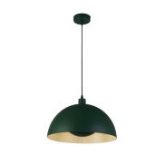 Searchlight Mars - lampe suspendue - Ø 40 x 150 cm - vert mat et crème