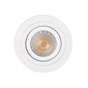 Faro Radon - spot encastré - Ø 92 mm, Ø 80 mm encastré - blanc mat