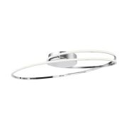 Nova Luce Viareggio - plafonnier - 60 x 35 x 15 cm - 28W LED inclus - chrome