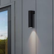 Nova Luce Lusy - applique murale extérieure - Ø 5 x 20 x 7 cm - 5W LED inclus - IP65 - noir sablé