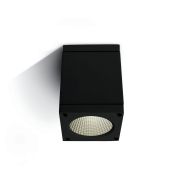 ONE Light Outdoor Ceiling Cylinders - plafonnier d'extérieur - 8 x 8 x 10,7 cm - 6W LED inclus - IP54 - noir