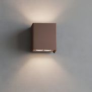 Nova Luce Elio - applique murale extérieure - 11,4 x 13 x 6,2 cm -  12W LED inclus - IP65 - corten