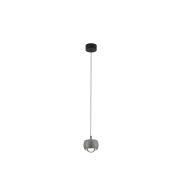 Nova Luce Conga - lampe suspendue - Ø 9,6 x 140 cm - 13W LED inclus - gris