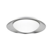 Faro Side - plafonnier/mural - Ø 45 x 12 cm - 17W LED inclus - noir & nickel