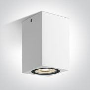 ONE Light GU10 Outdoor Cube Lights - spot en saillie 1L - 6,6 x 6,6 x 11 cm - IP65 - blanc