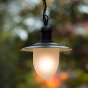 Lucide Aruba - lampe suspendue - Ø 25 x 78 cm - IP44 - noir