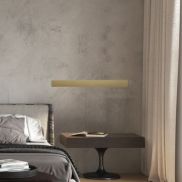 Nova Luce Seline - applique murale - 7,5 x 2,7 x 120 cm - 44W LED inclus - IP44 - or