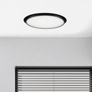 Nova Luce Perfect Profile Trimless - spot à encastrer avec télécommande - Ø 400 mm, 475 mm encastré - 24W LED dimmable inclus - 2700K-6000K - noir