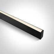 ONE Light LED Linear Profiles - plafonnier/ suspensions - 120 x 7 x 3,5 cm - intensité lumineuse réglable 20W/30W/40W LED inclus - noir - couleur de lumière réglable