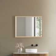 Nova Luce Ambor - miroir avec éclairage - 60 x 80 x 5,5 cm - 38W LED inclus - IP44 - Or anodisé