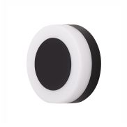 Nova Luce Tune - applique d'extérieur - Ø 15 x 5,5 cm - 9W LED inclus - IP65 - noir et blanc