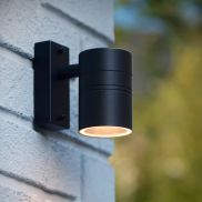 Lucide Arne - applique murale extérieure - 6,3 x 12 x 11,7 cm - 5W LED inclus - IP44 - noir