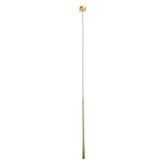 Maxlight Coffee - lampe suspendue - Ø 3 x 160 cm - 7W LED inclus - or brossé