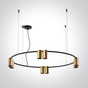 ONE Light Pendants - lampe suspendue - Ø 80 x 150 cm - laiton brossé