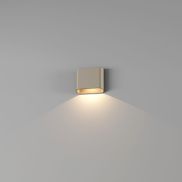 Artdelight Diaz 1L - applique murale - 14,5 x 12 x 3,8 cm - 6W LED inclus - IP54 - champagne