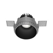 Nova Luce Belluno - spot encastré sans garniture - Ø 82 mm, Ø 105 mm encastré - IP54 - noir