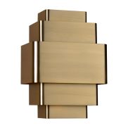 Artdelight Layers - applique murale - 12 x 20 x 27,5 cm - bronze