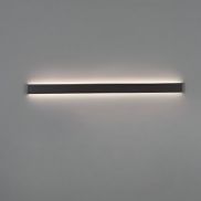 Nova Luce Seline - applique murale - 7,5 x 2,7 x 120 cm - LED 44W incl. - IP44 - noir sable