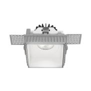 Nova Luce Belluno - spot encastrable sans garniture - 73 x 73 mm, 96 x 96 mm taille d'encastrement - IP54 - blanc