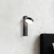 VK Lighting Lopi  - lampe de lecture avec interrupteur - Ø 9,8 x 29,8 cm - 8W LED inclus - noir