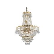 Searchlight Versailles - lustre - Ø 55 x 132 cm - or et transparent