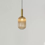Lucide Maloto - Lampe suspendue - Ø 20 x 150 cm - ambre