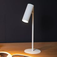 Lucide Clubs - lampe à poser - Ø 15 x 42 cm - blanc