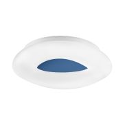 Nova Luce Cia - plafonnier - Ø 45 x 9,5 cm - 38W LED dimmable inclus - bleu