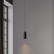 Nova Luce Holm - lampe suspendue - Ø 13 x 300 cm - 12W dimmable LED inclus - noir